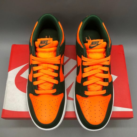Nike Dunk Low Retro x Miami Hurricanes Sneakers - Picture 5 of 6
